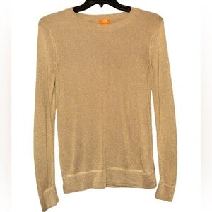 Joe Fresh Elegant Tan  sparkling Sweater medium new